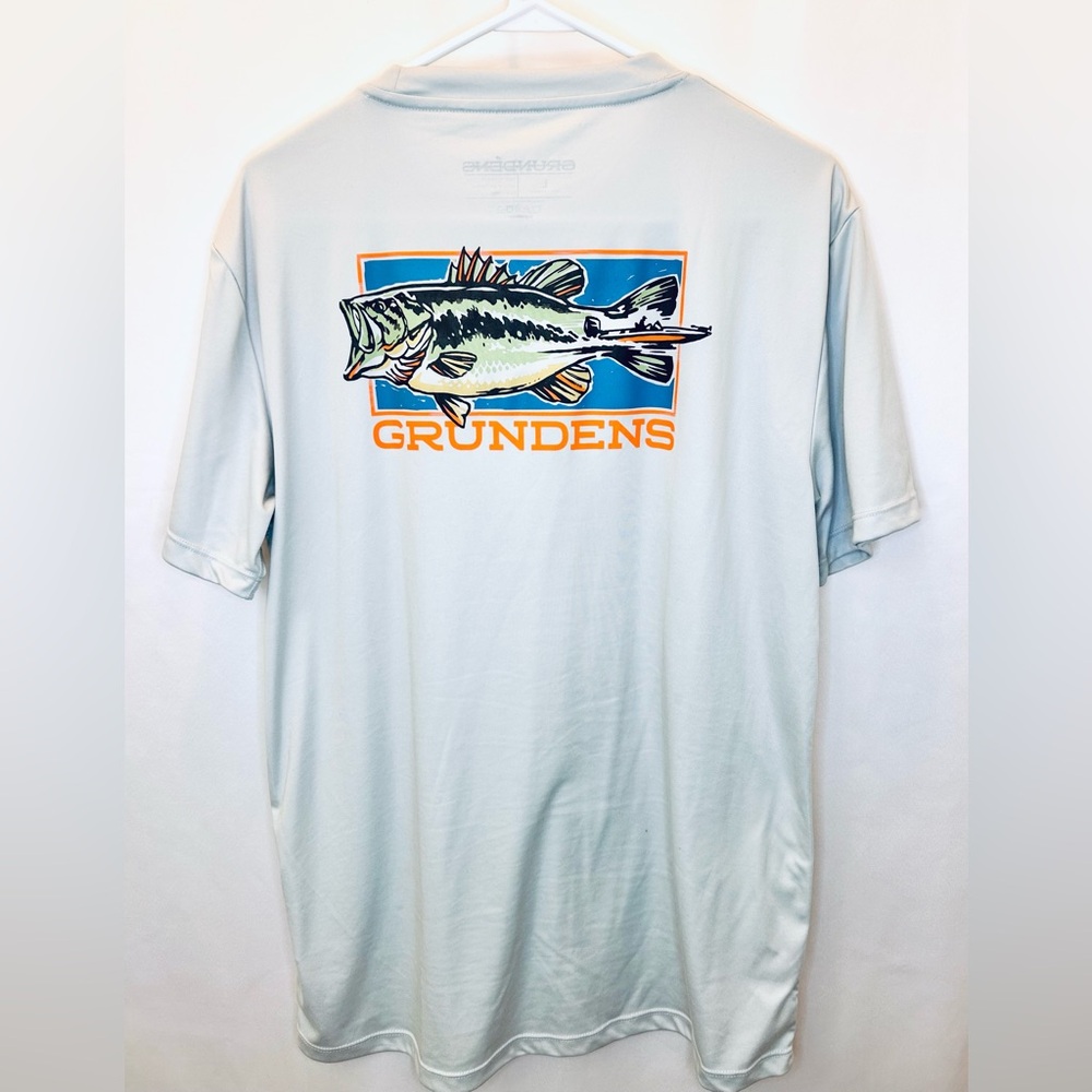 GRUNDENS OFF TO THE RACES SS TECH TEE | MEN’S LARGE | WORN ONCE